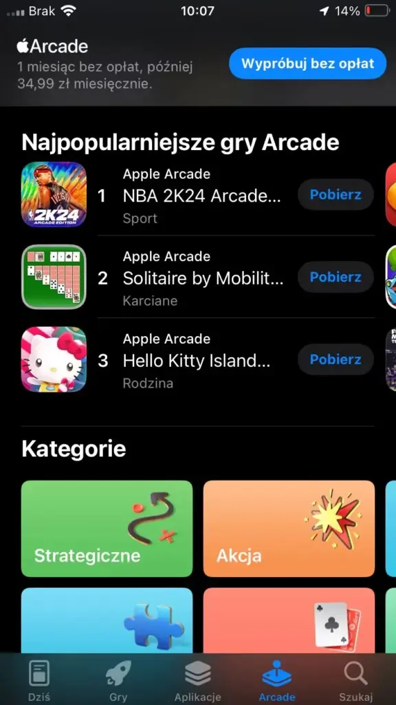 Oferta Apple Arcade
